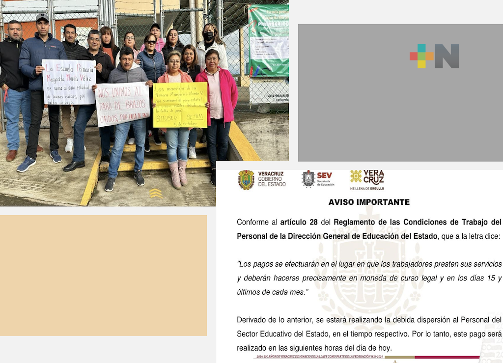 Oficialía Mayor de la SEV aclara, no hay presunto atraso en pago quincenal